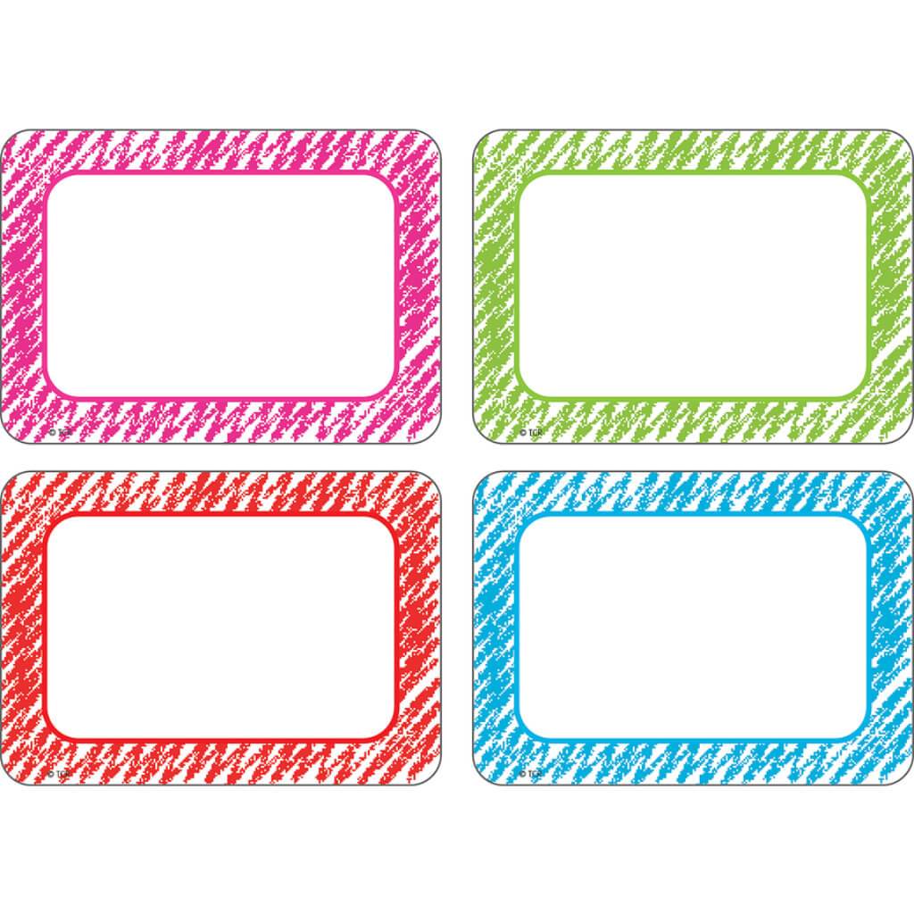 Scribble Name Tags/Labels Multi-Pack