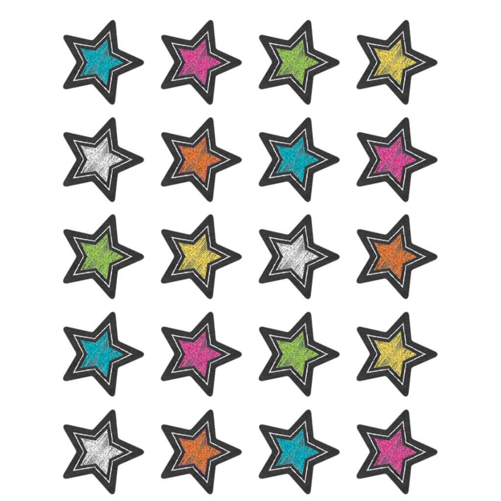 Chalkboard Brights Stars Stickers 