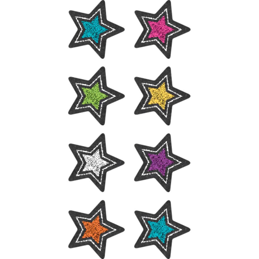 Chalkboard Brights Stars Mini Stickers 