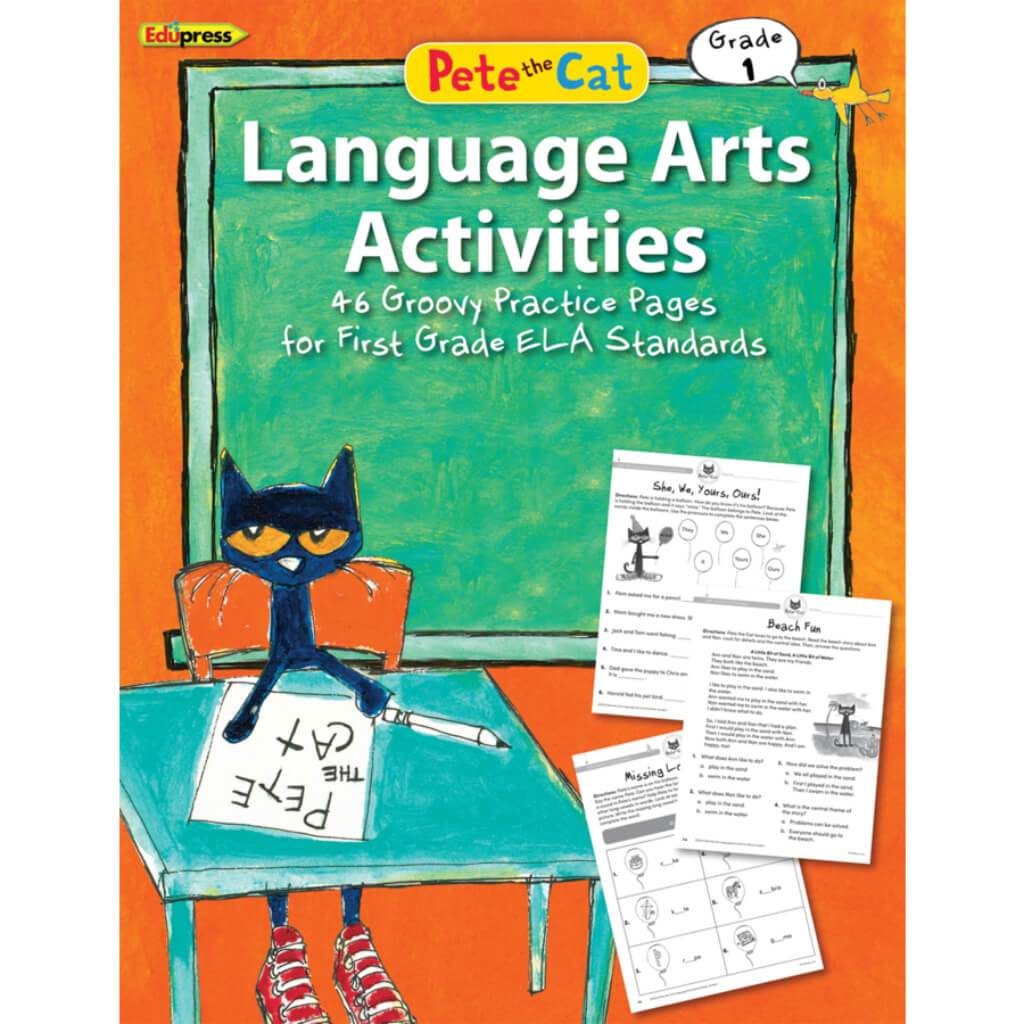 Pete The Cat Language Arts Activities Book Grade 1 