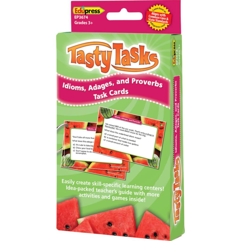 Tasty Task Cards Idioms/Adages/Proverbs