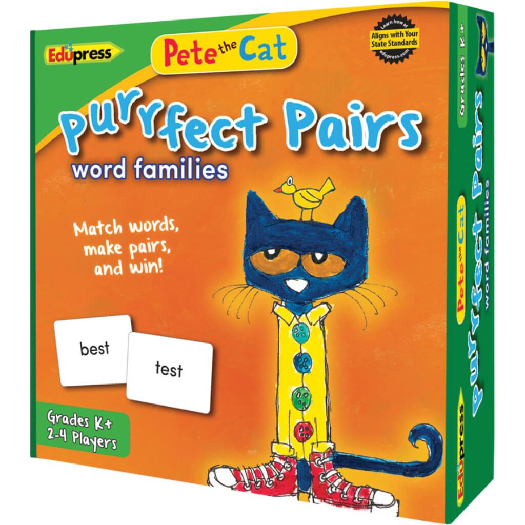 Pete The Cat Purrfect Pairs Game: Word Families