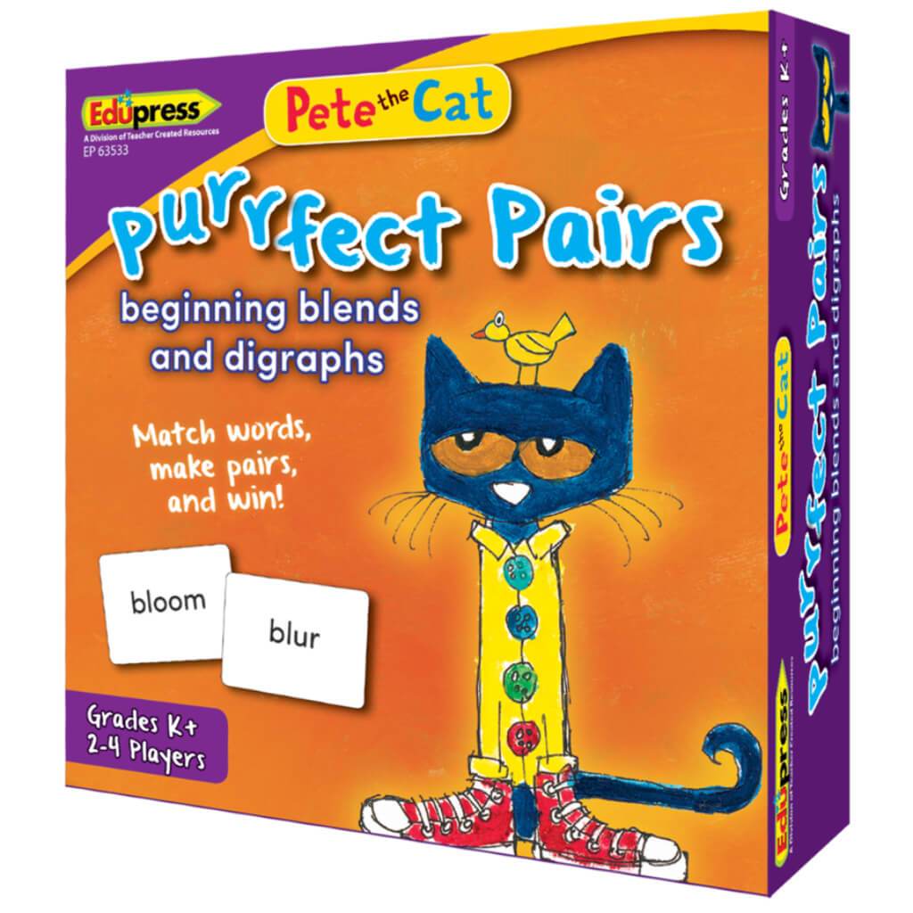 Pete The Cat Purrfect Game Beginning Blends &amp; Digraphs 