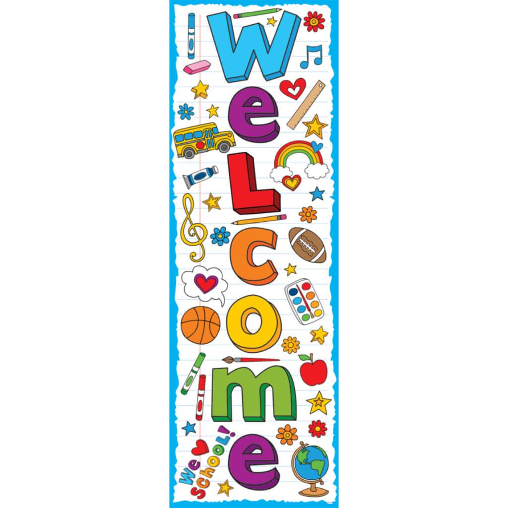 School Doodles Welcome Banner 