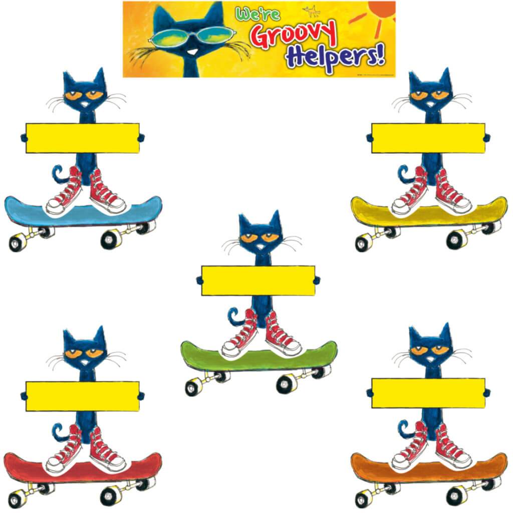 Pete The Cat Groovy Classroom Jobs Mini Bulletin Board 