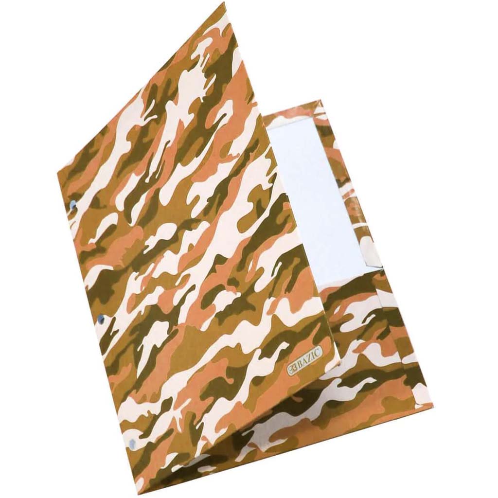 Bazic 2 Pockets Fashion Portfolios Camouflage