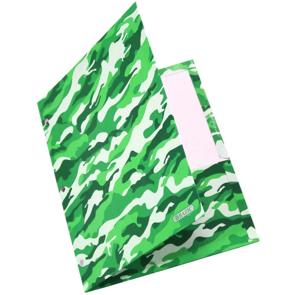 Bazic 2 Pockets Fashion Portfolios Camouflage