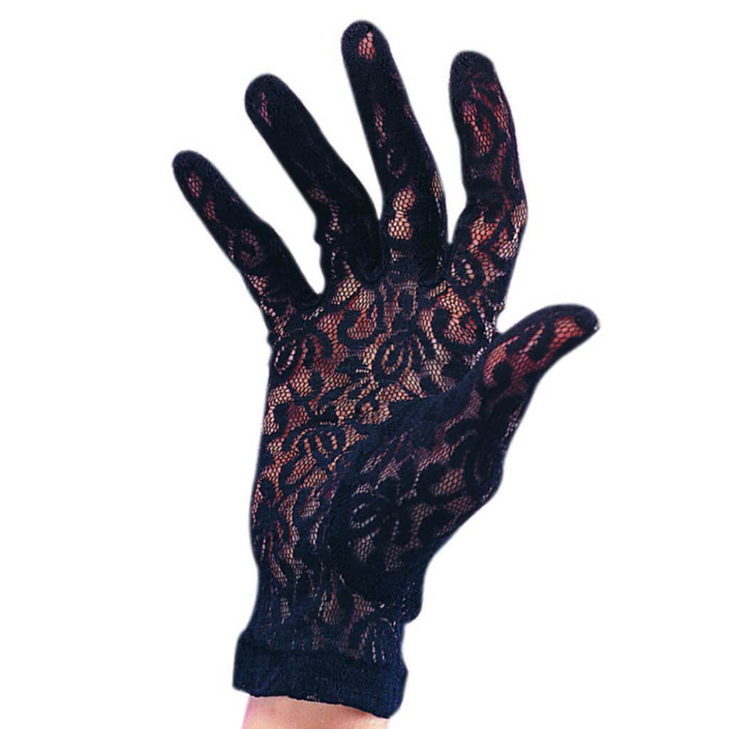 Lace Gloves Black &amp; White