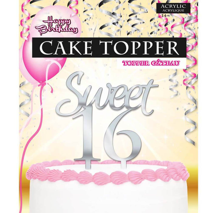 Sweet "16" Cake Topper