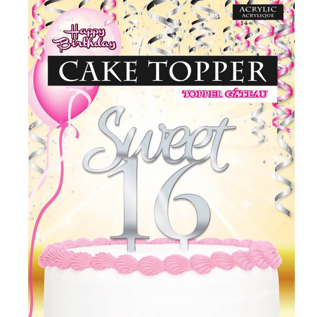 Sweet "16" Cake Topper