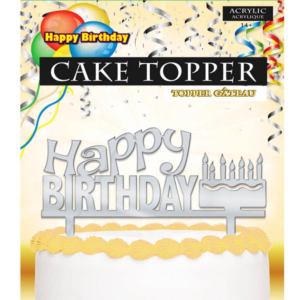 CAKE TOPPER "HAPPY BIRTHDAY" 