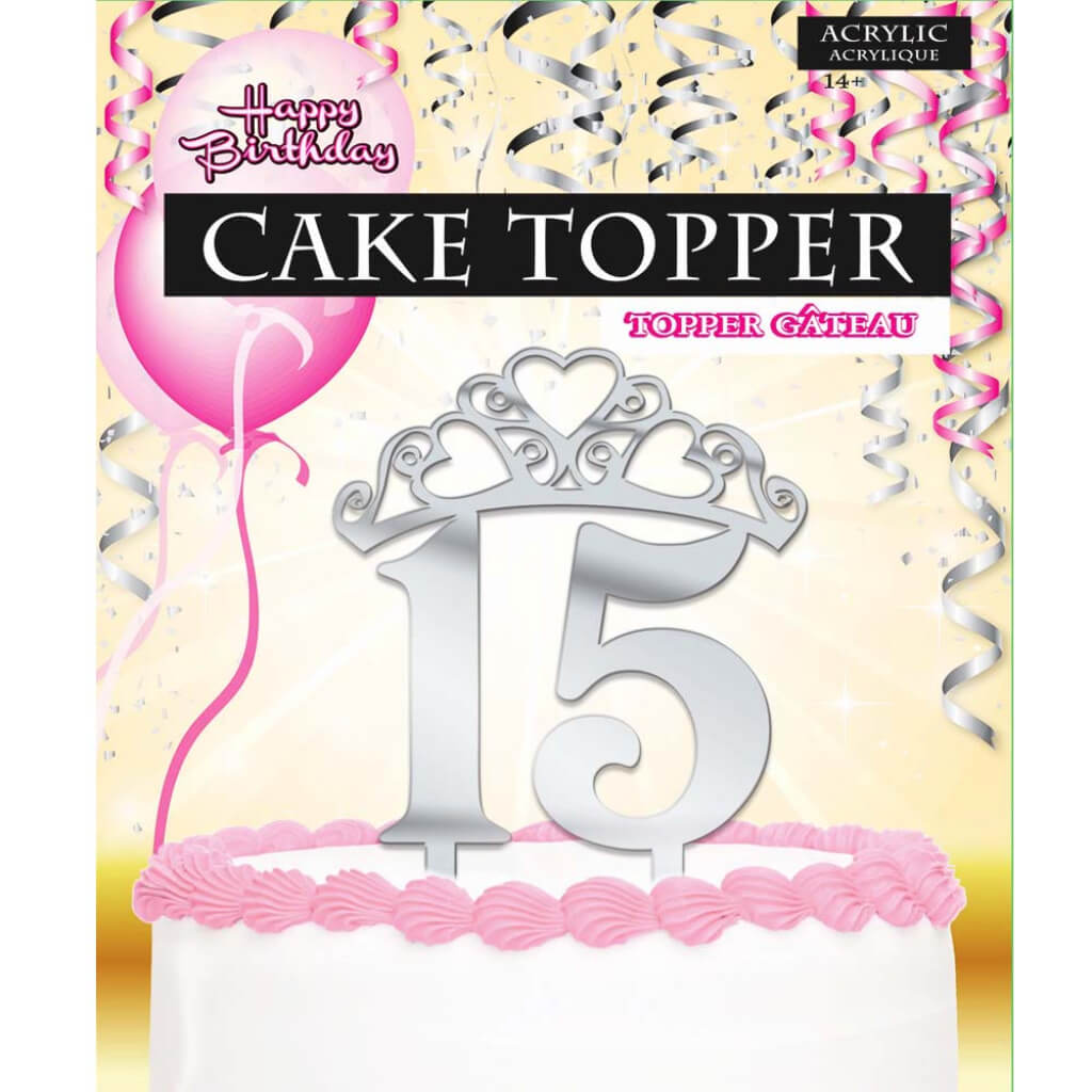 CAKE TOPPER "15" 