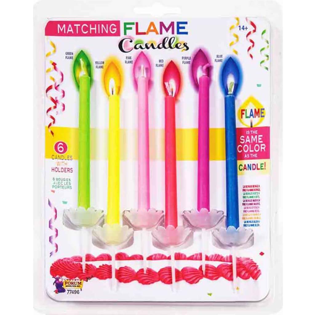 Matching Flame Tapered Candles