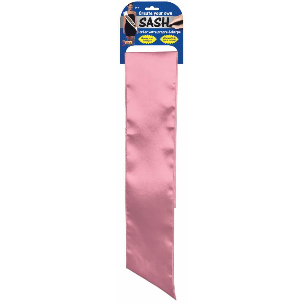 Diy Satin Sash Pink