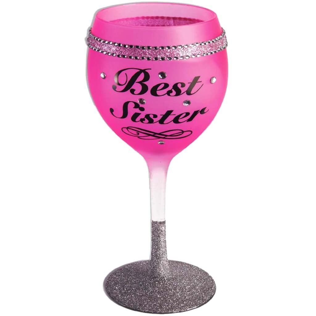 Best Sister Wine Glass