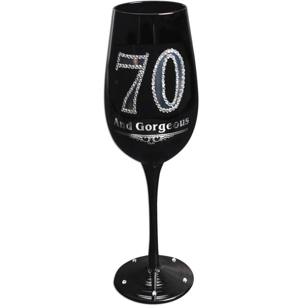 Wine Goblets &quot;70&quot; Black