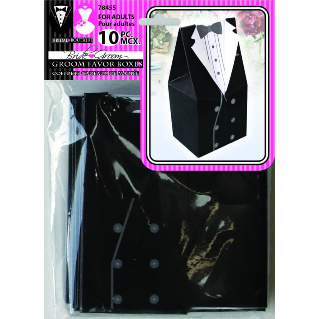 WEDDING FAVOR BOXES GROOM 