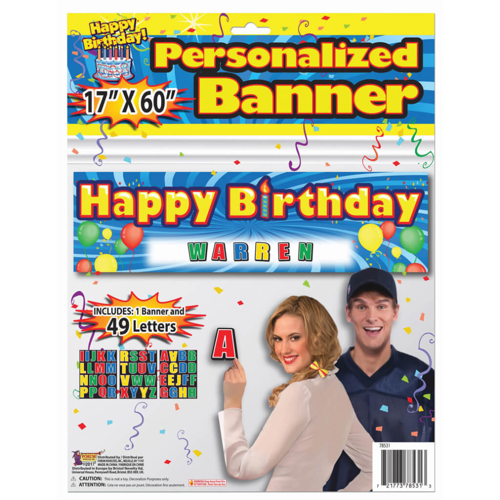CUSTOMIZED BIRTHDAY BANNER 