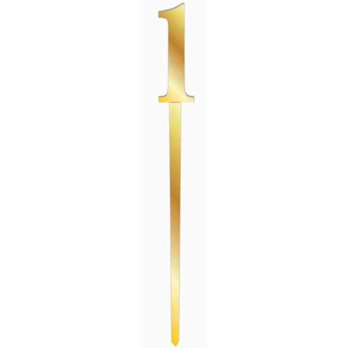 Gold Number Topper 1