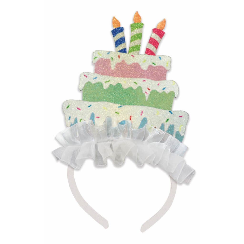 BIRTHDAY CAKE HEADBAND 