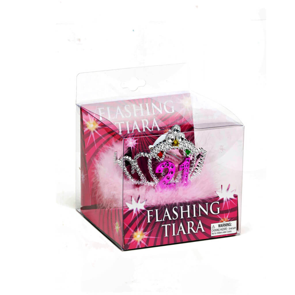 TIARA FLASHING BIRTHDAY #21 