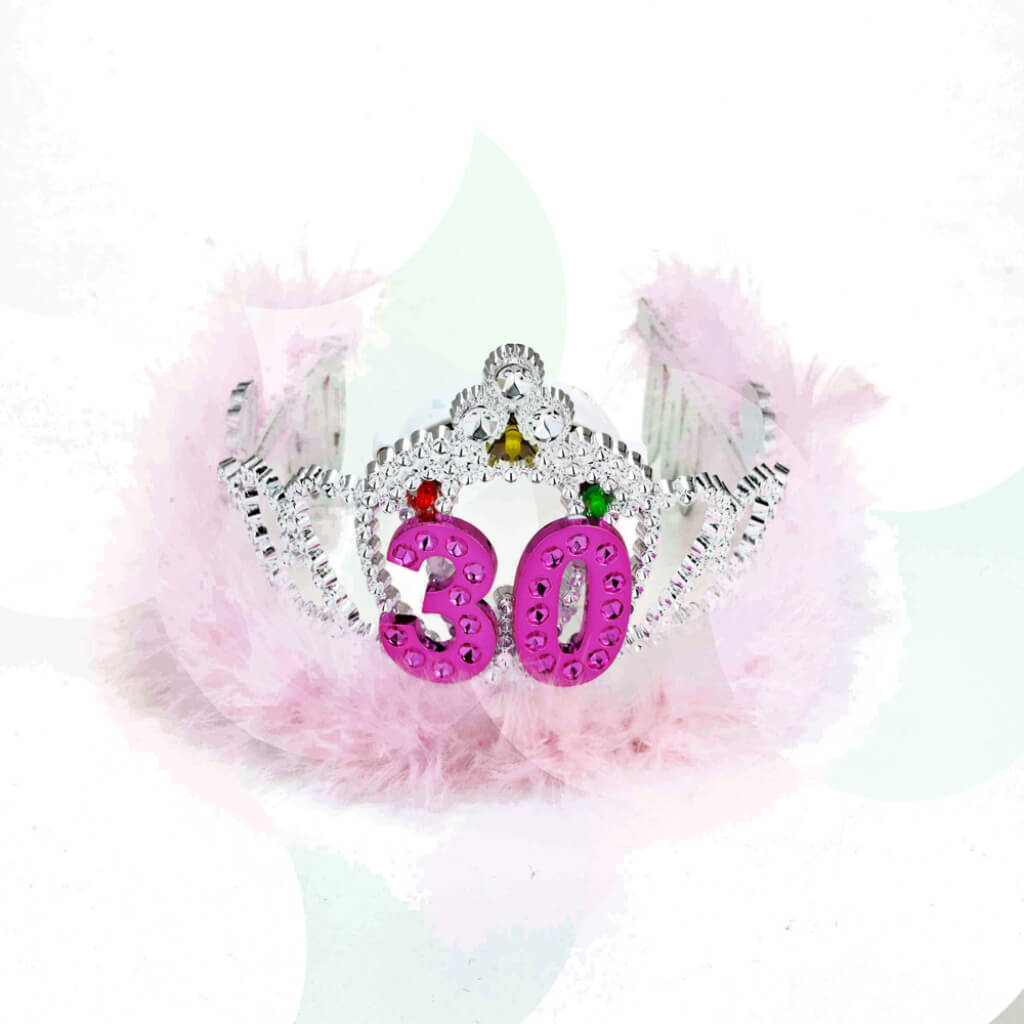 TIARA FLASHING BIRTHDAY #30 