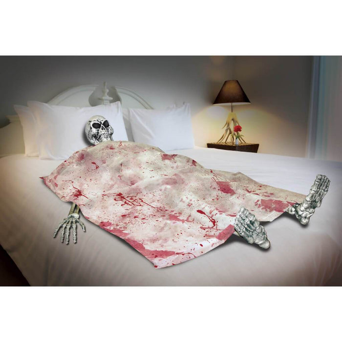 Bloody Death Bed Skeleton 