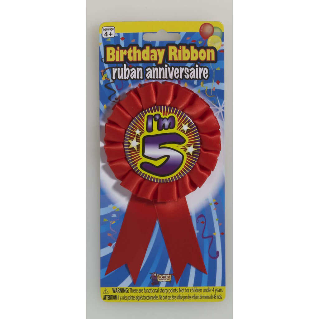 AWARD RIBBON I'M 5 