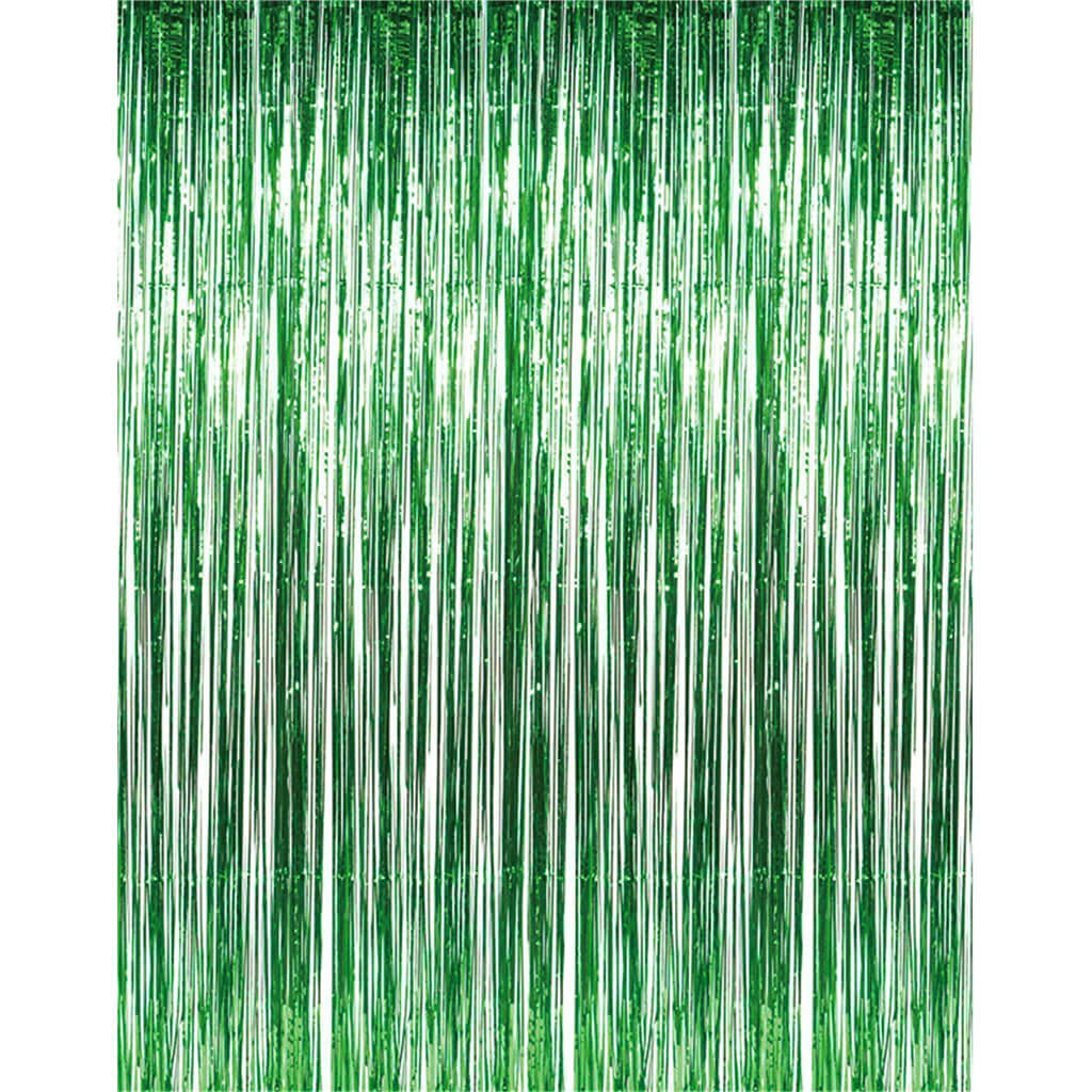 Tinsel Curtain 8ft x 37in Green 