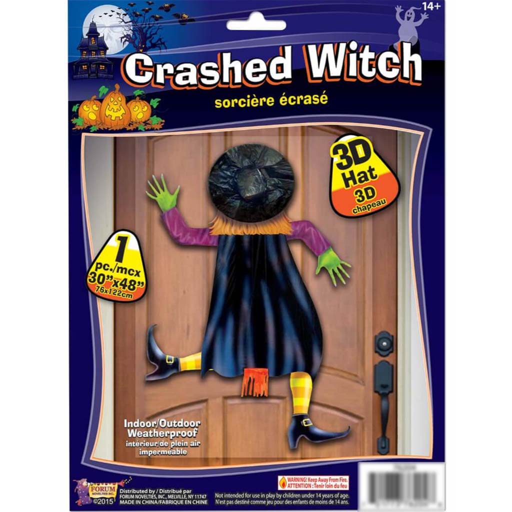 3D Crashed Witch with 3D Hat 