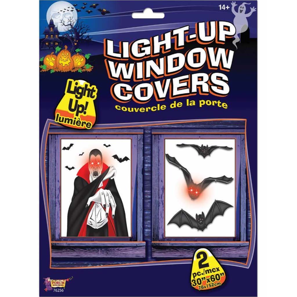 Window Cover Light Up Bats 