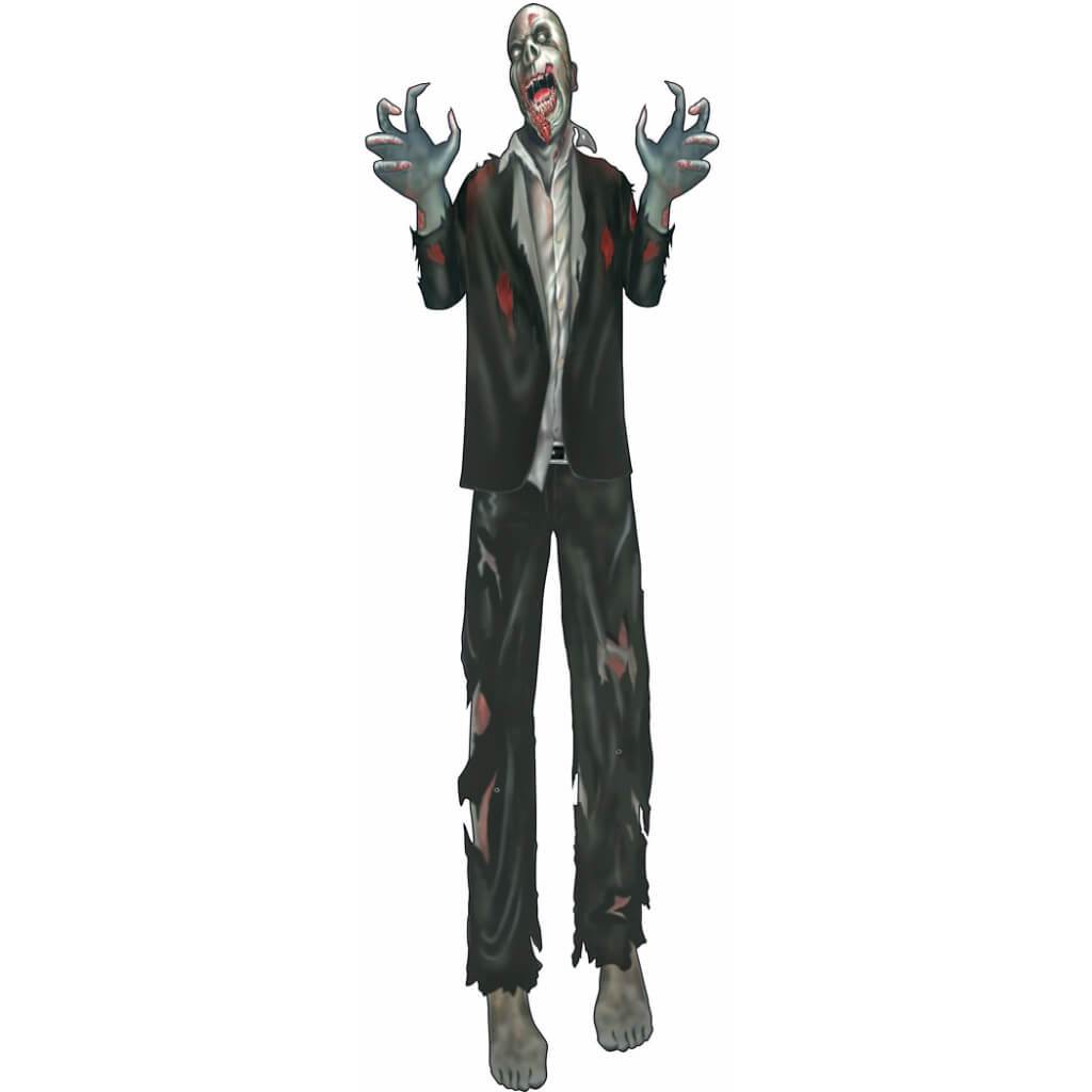 Cut Outs Zombie Suit 60in Black 