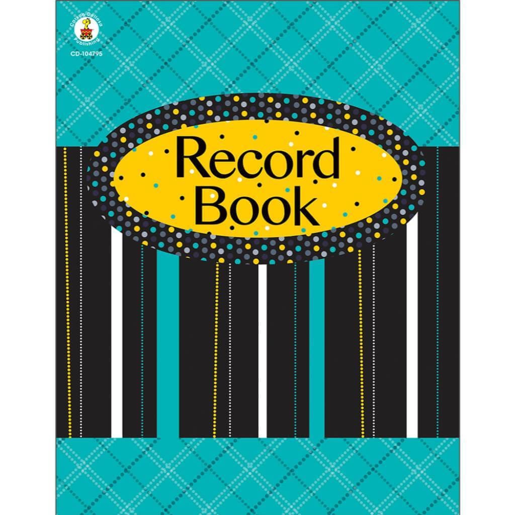 Bk Black White &amp; Bold Record Book Grade Kinder-8 