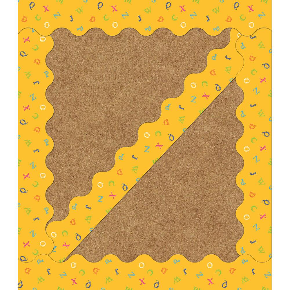 Alphabet Soup Scalloped Borders 