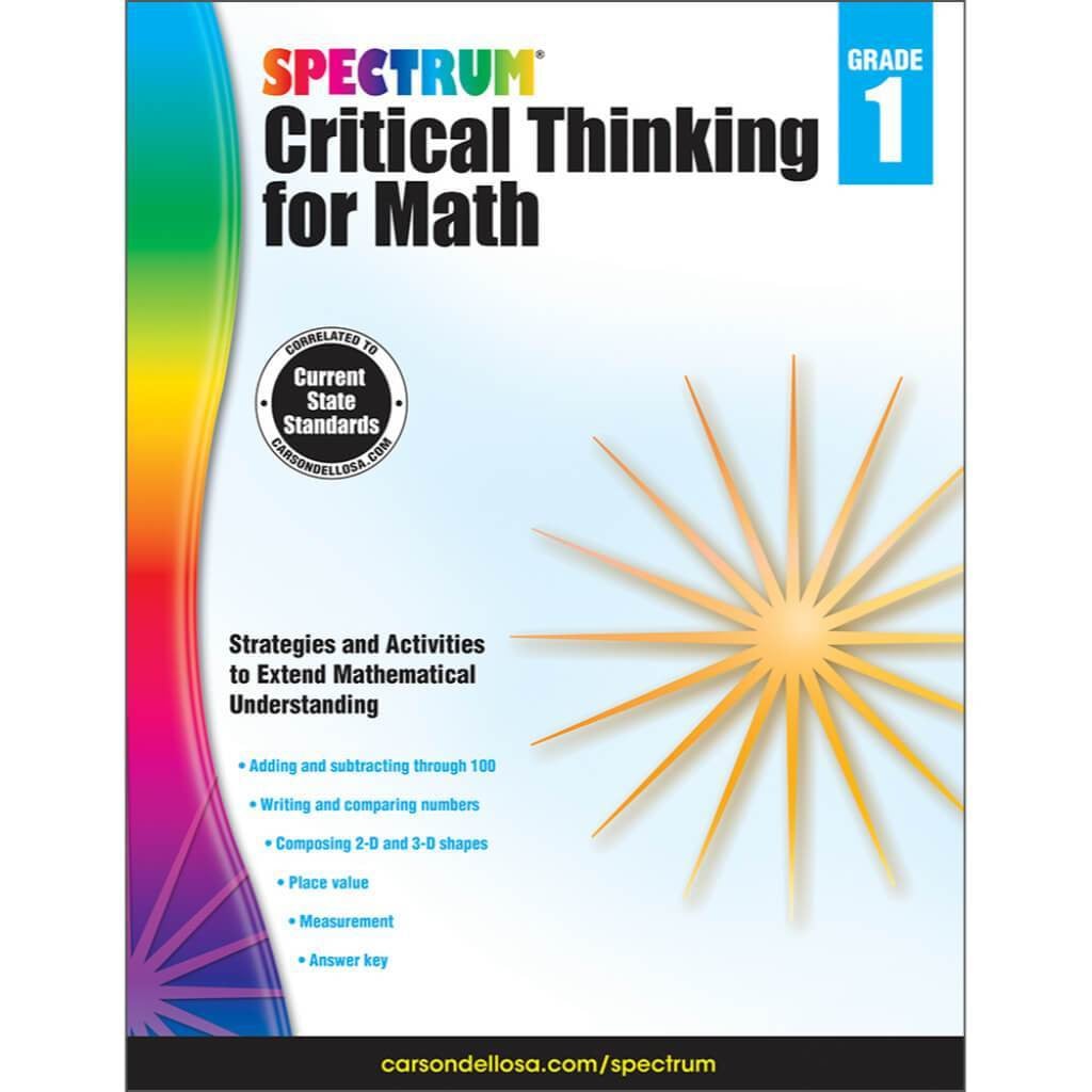 Critical Thinking For Math Book Grade 1 