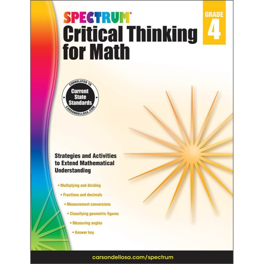 Critical Thinking For Math Book Grade 4 