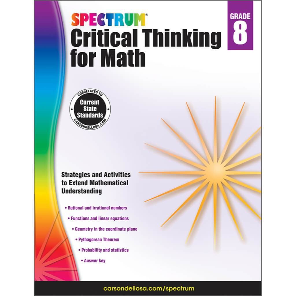 Critical Thinking For Math Book Grade 8 