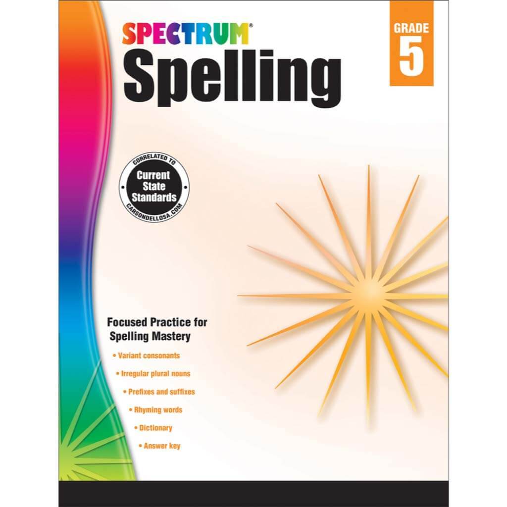 Spectrum Spelling Workbook Grade 5 