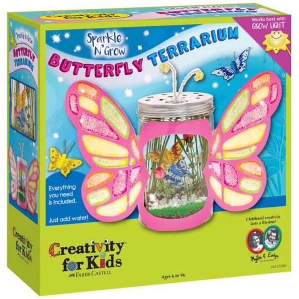 SPARKLE AND GROW BUTTERFLY TERRARIUM 