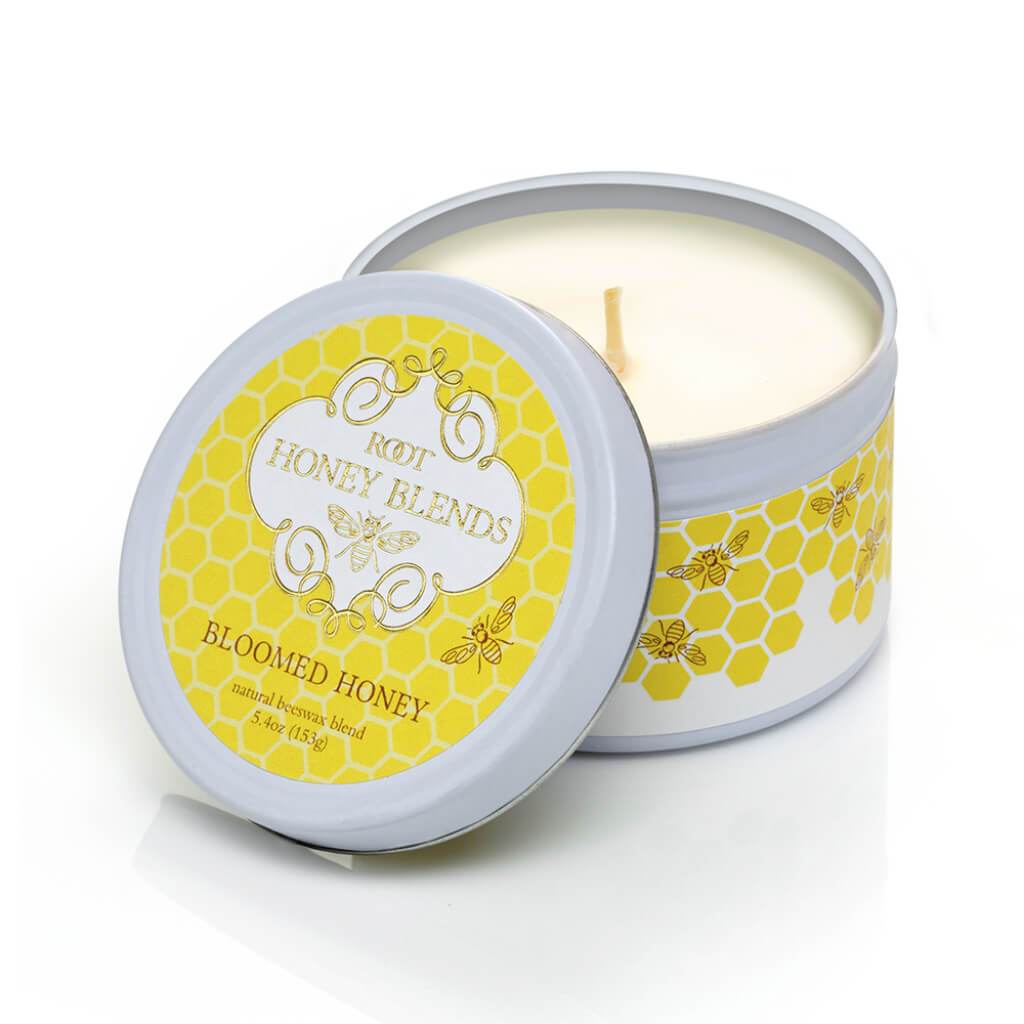 Travel Tin Scented Candle Bloomed Honey 