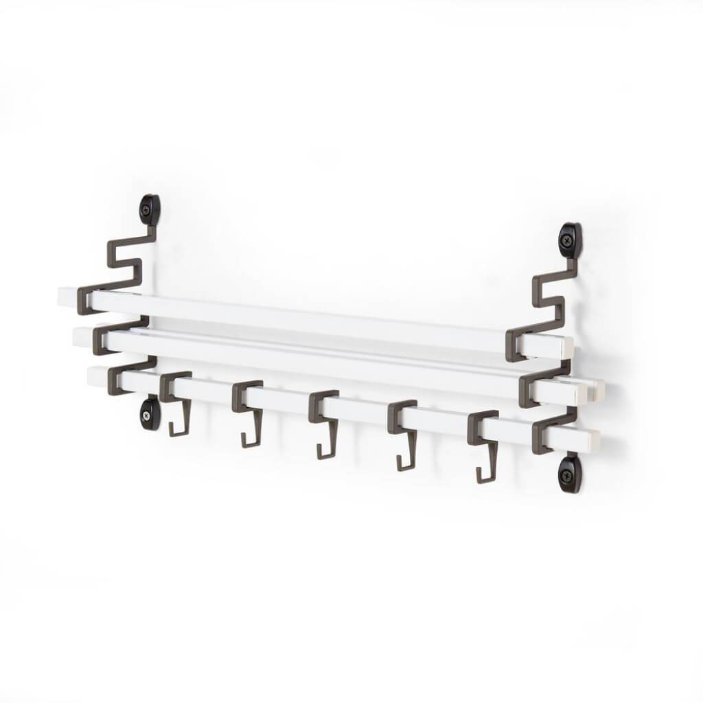 KITCHEN SPICE RACK WITH HOOKS 