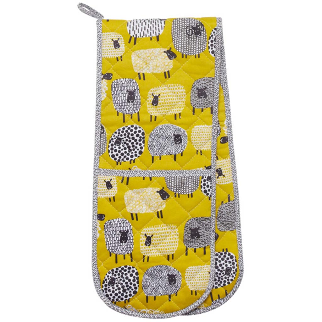 Dotty Sheep, Double Oven Gloves