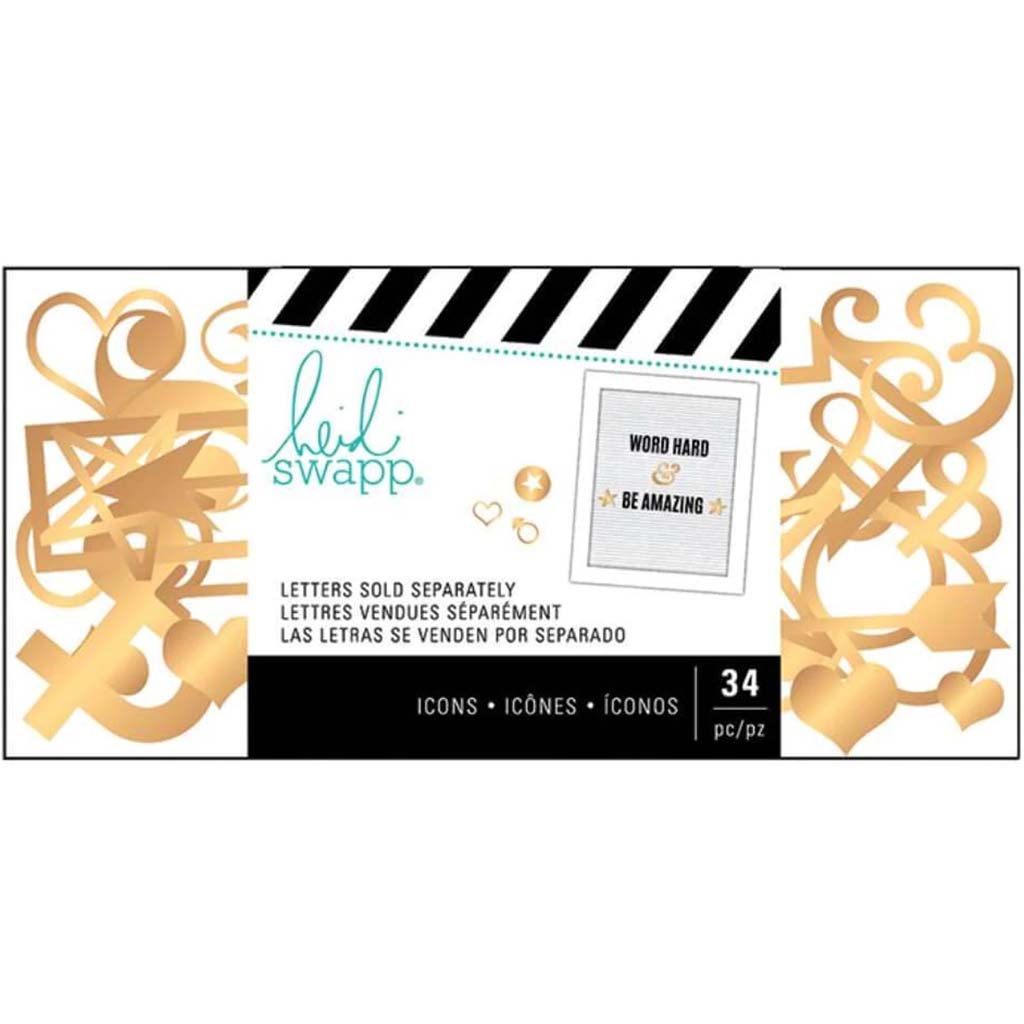 LETTERBOARD ARROWS GOLD 