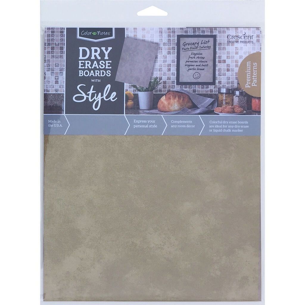 Dry Erase Board 8in x 10in Worn Metal