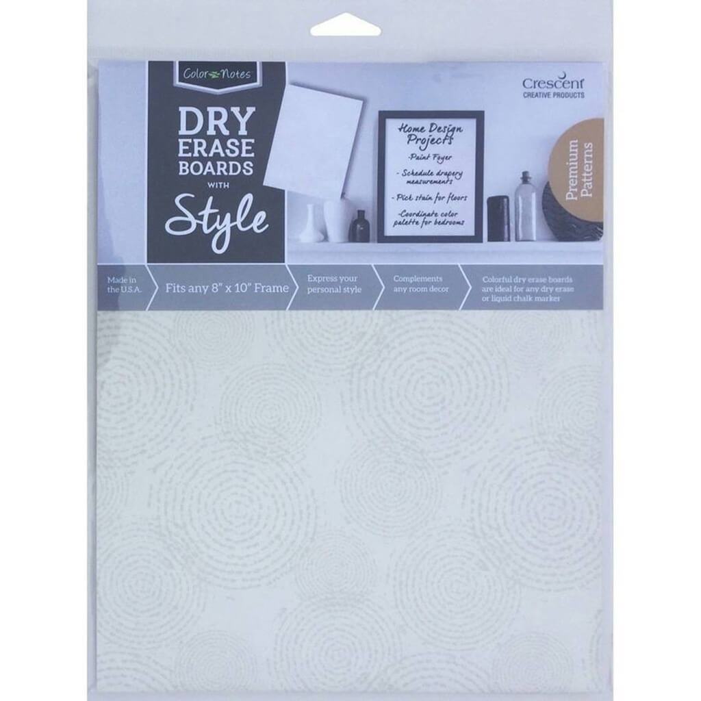 Dry Erase Board 8in x 10in Ripples