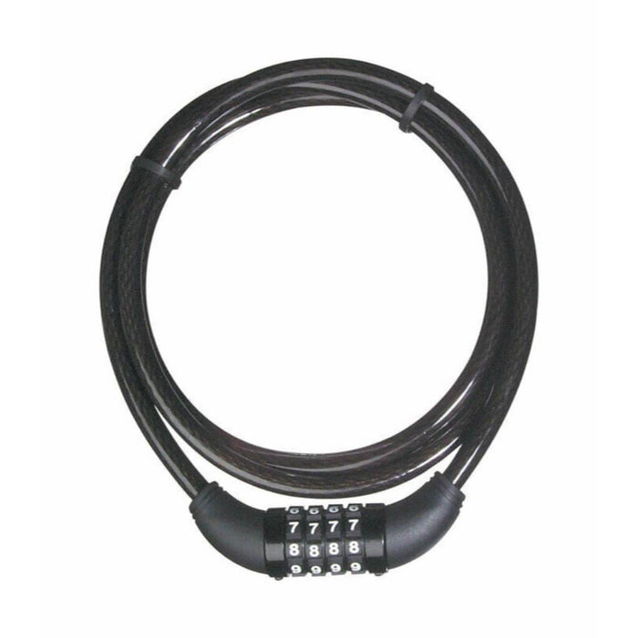 CABLE W/ INTEGRATED COMBO LOCK 5FTX10MM 