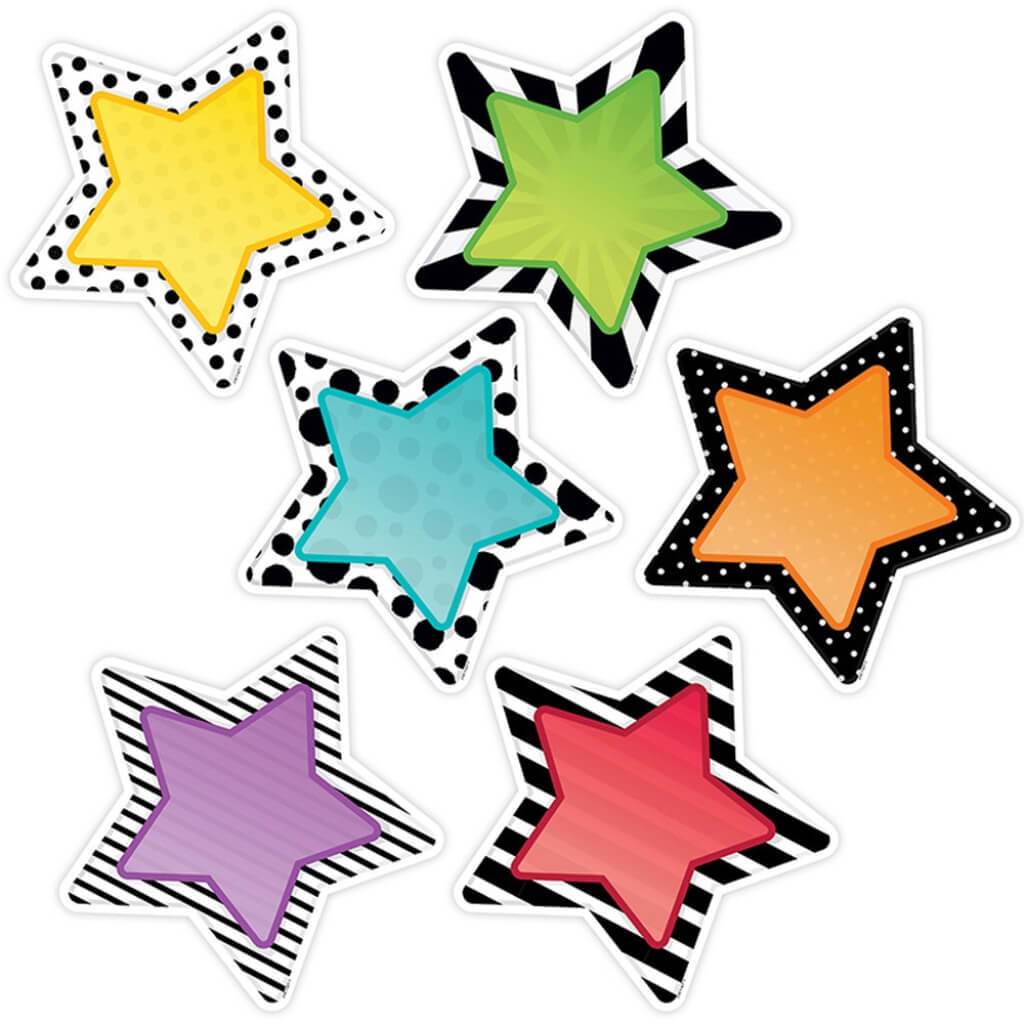 Bold &amp; Bright Stars 10in Designer Cut Outs