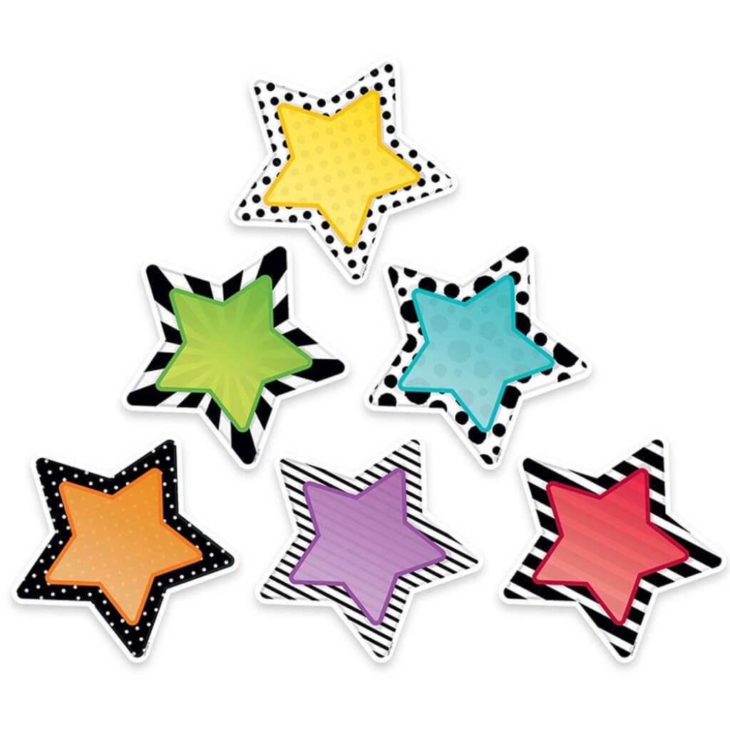 Stars Bold &amp; Bright 6?€� Designer Cut-Outs 