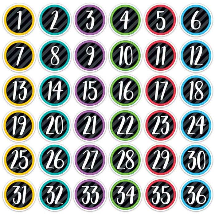 Student Numbers Bold & Bright 3?€� Designer Cut-Outs 
