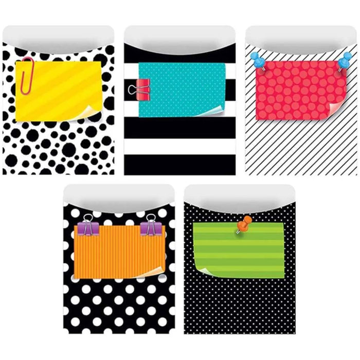 Bold & Bright Library Pockets - Standard 